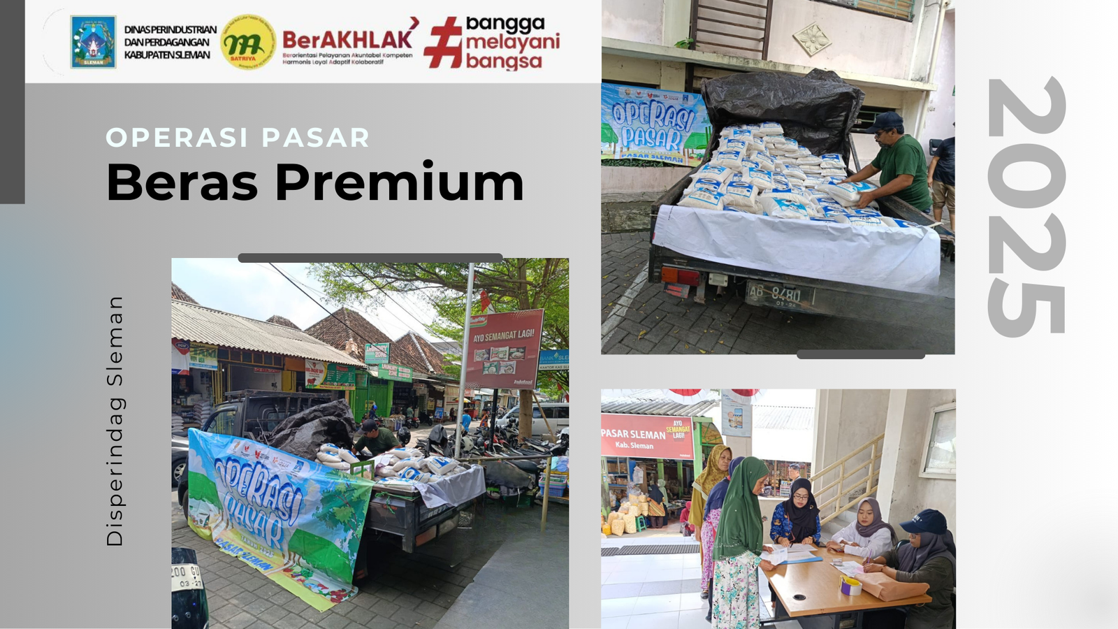 Operasi Pasar Beras Medium Super: Disperindag Sleman Intervensi Harga di Pasar Sleman